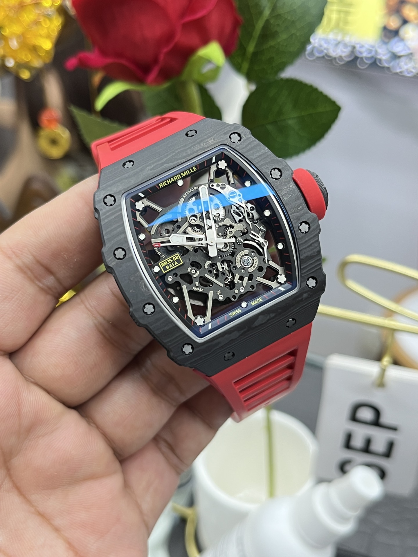 Richard Mille RM35-02 Carbon Fiber Swiss Replica Automatic Mechanical Watch