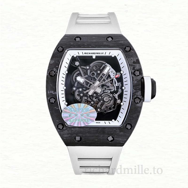 Richard Mille RM055 Automatic Men Watch Dot Transparent Dial