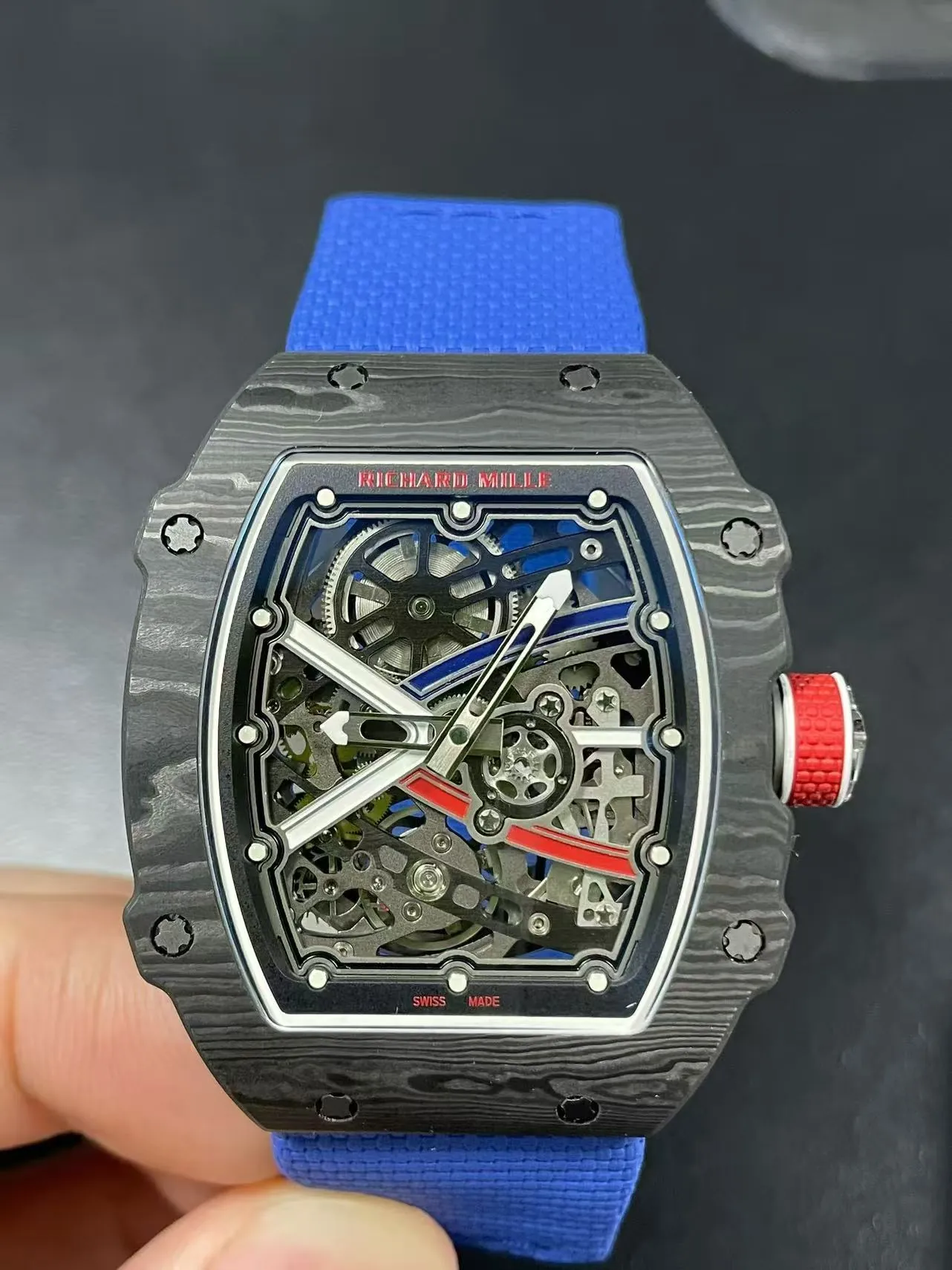 Richard Mille RM 67-02 Ultra Thin Automatic Carbon TPT Super Clone - 7.8mm