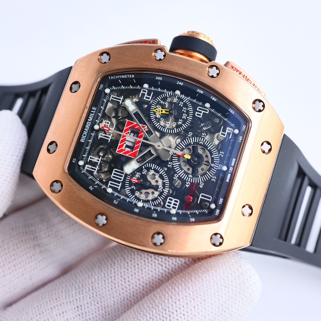 Luxurious Richard Mille RM 011 Felipe Massa Replica Watch – Swiss Movement, Titanium Case, Skeleton Dial