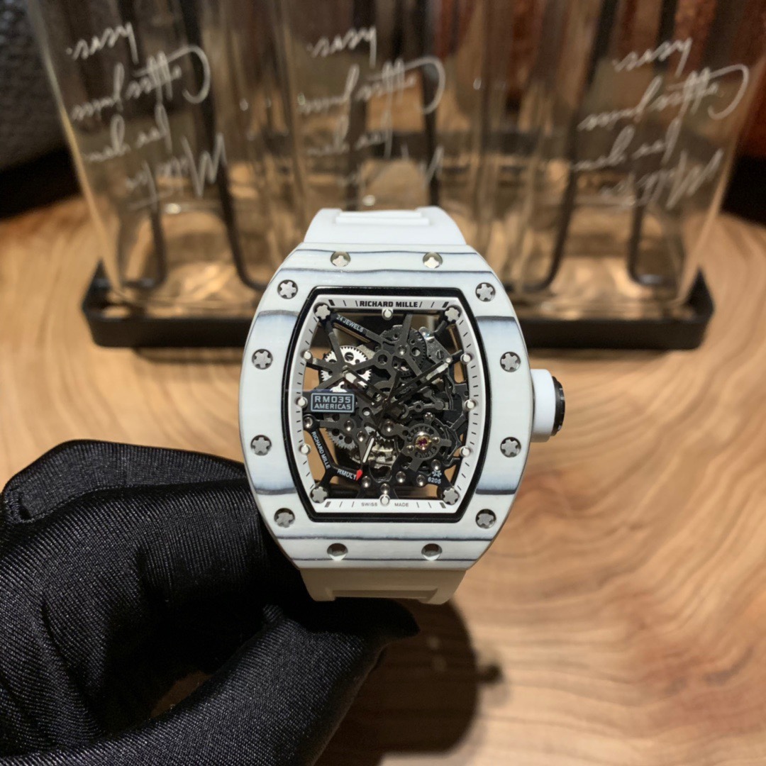 Richard Mille RM 035 Rafael Nadal Americas Full Skeleton Automatic Swiss Movement Replica Watch