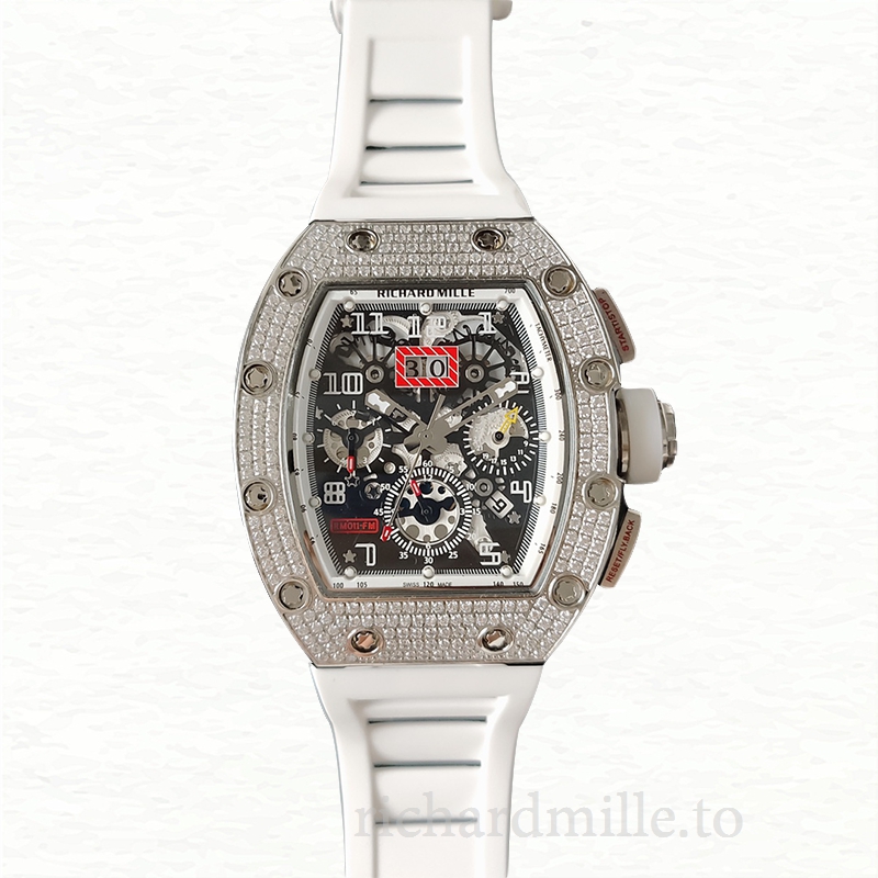 Richard Mille RM011 Mechanical Men Diamond Bezel Watch