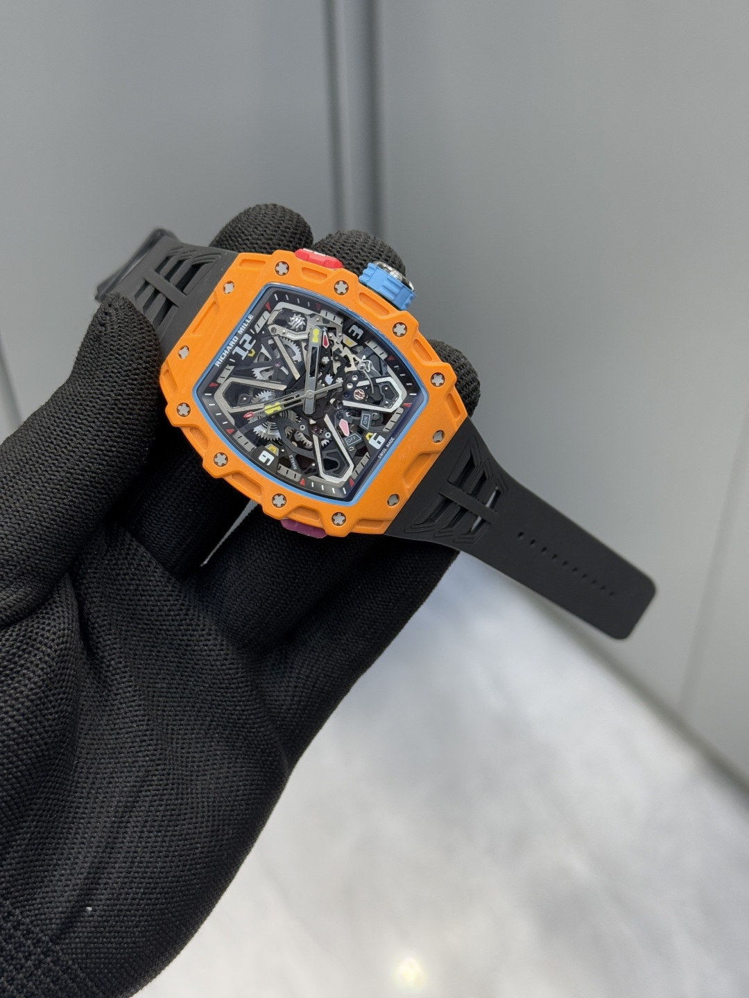 Super Clone Richard Mille RM 35-03 Orange NTPT Carbon Fiber Replica Watch - New Arrivals