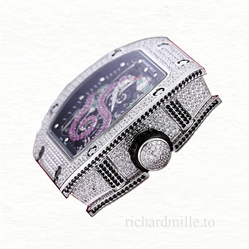 Richard Mille RM 026 Unisex Automatic Rubber Band Transparent Dial Stainless Steel