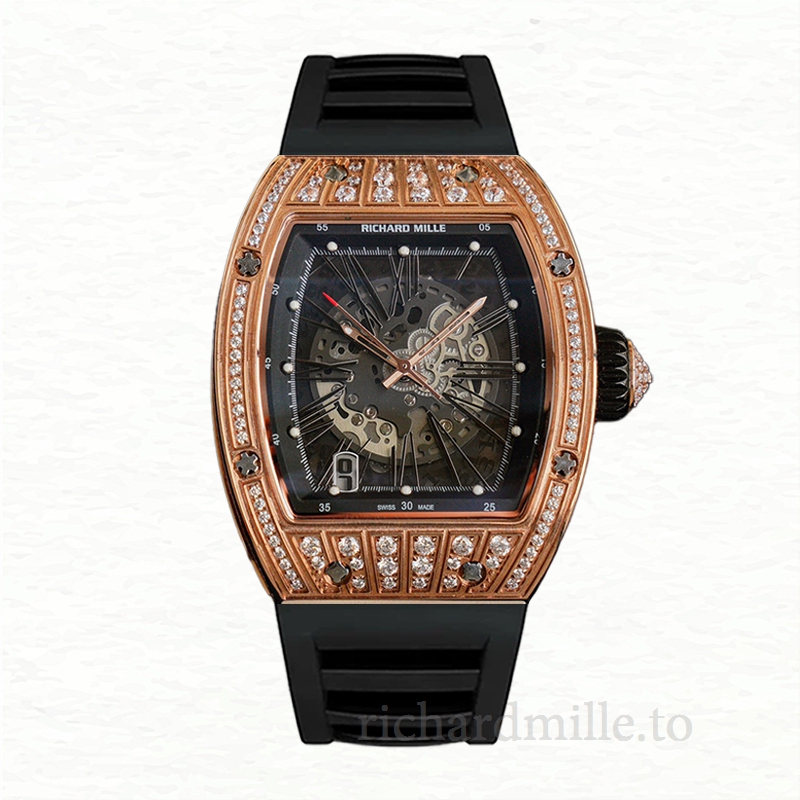 Richard Mille RM023 Men Automatic Rubber Band Roman Numeral