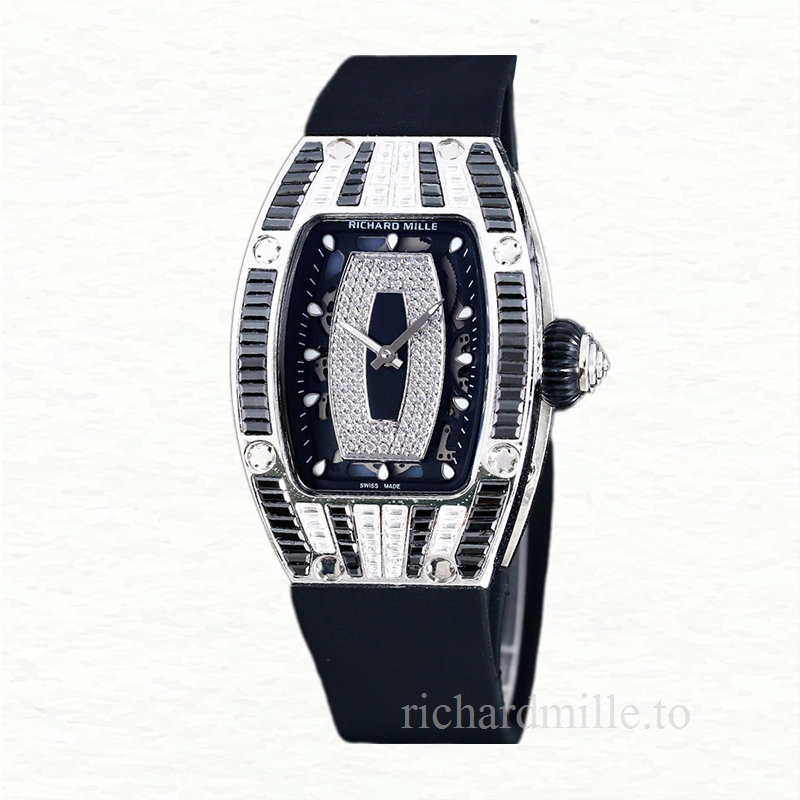 Richard Mille RM 07-01 Automatic Ladies Black With Diamonds Dial Stainless Steel