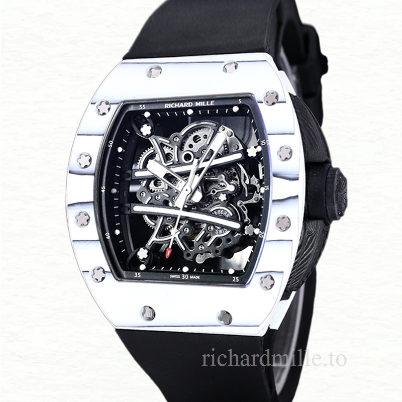 Richard Mille RM 61-01 Automatic Men Ceramics Bezel Transparent Dial