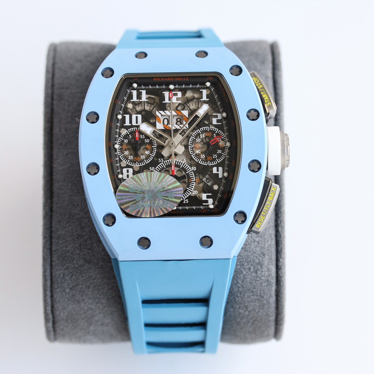 Best Richard Mille RM11-03 Carbon Fiber Chronograph Replica Black Dial Watch