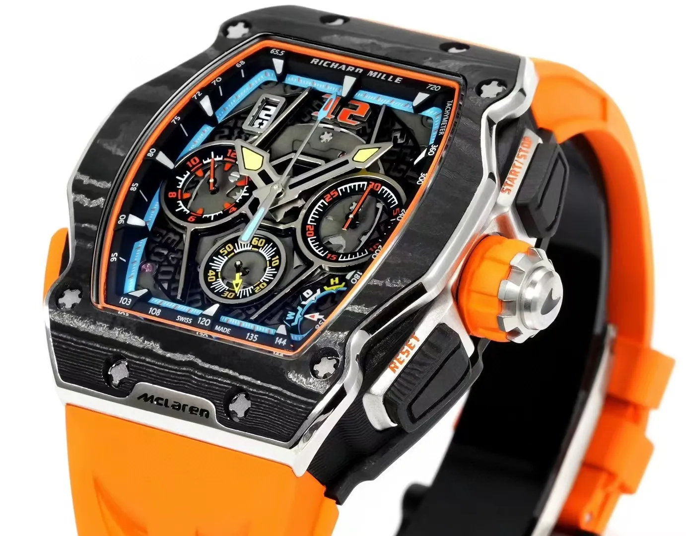 Replica Richard Mille RM 65-01 McLaren W1 Automatic Chronograph Super Clone Watch – Orange