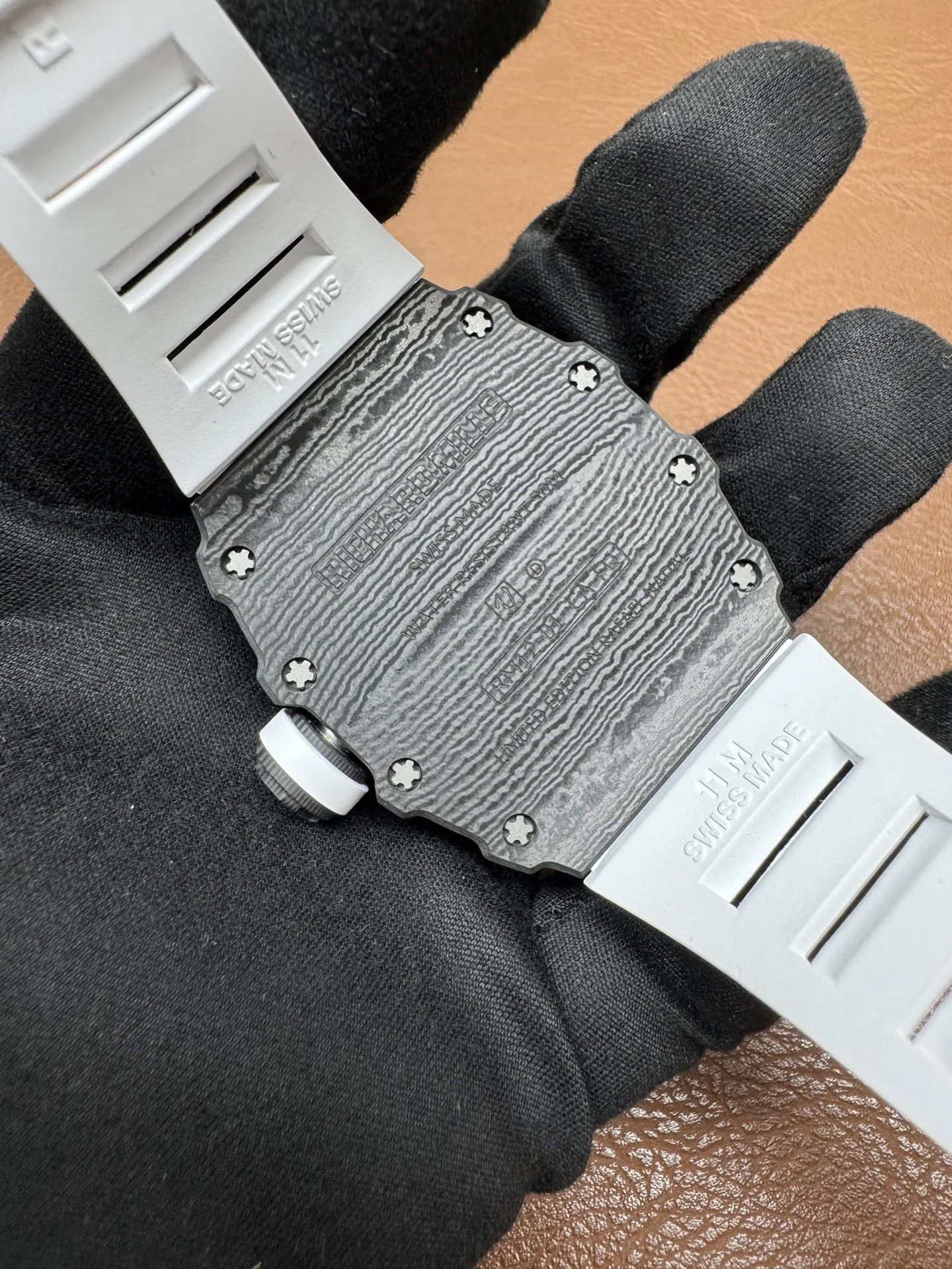 Replica Richard Mille RM 12-01 Black NTPT Carbon Fiber Tourbillon Watch