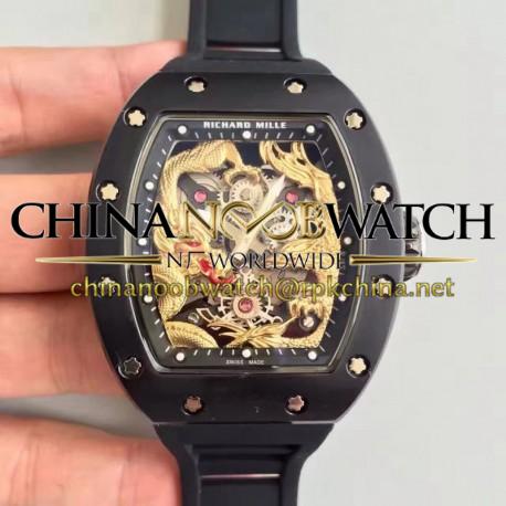 RM57-01 Jackie Chan PVD Yellow Gold Dial Dial M9015