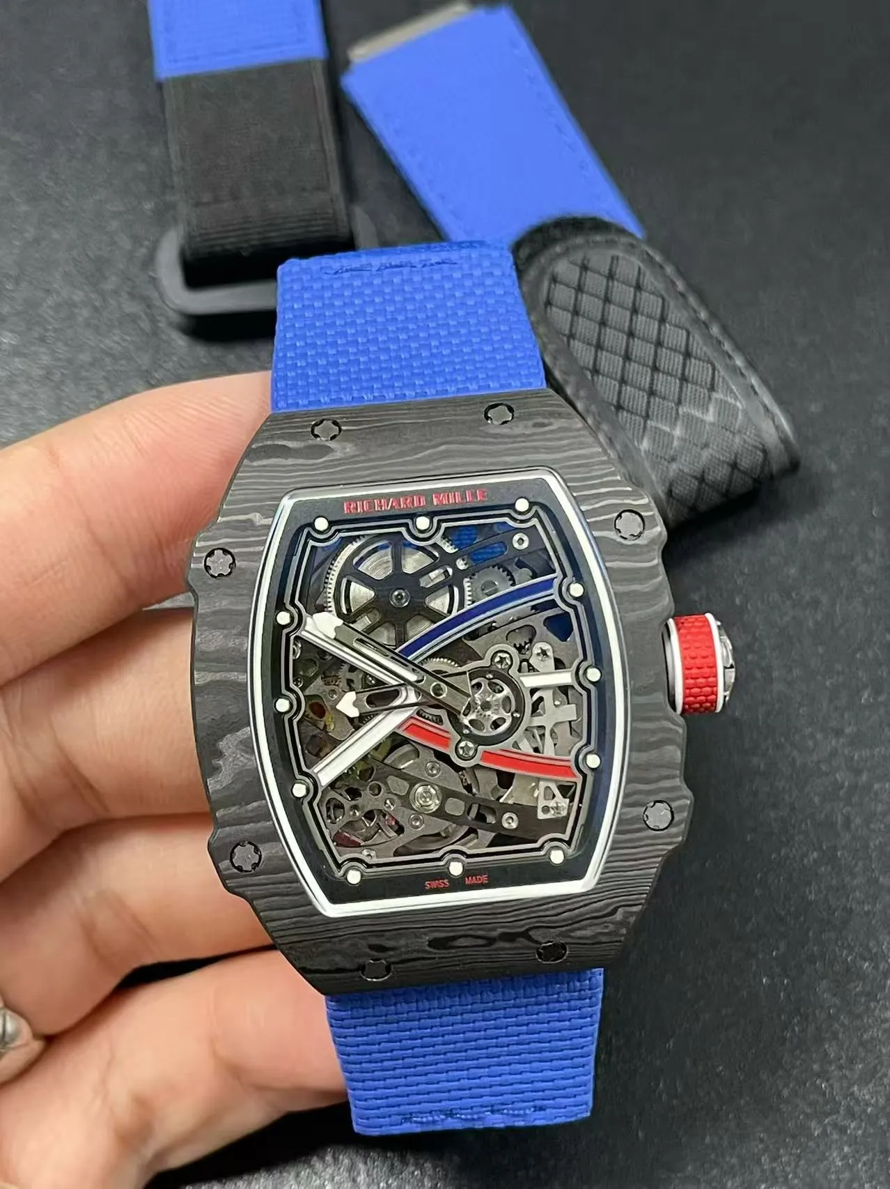 Richard Mille RM 67-02 Ultra Thin Automatic Carbon TPT Super Clone - 7.8mm