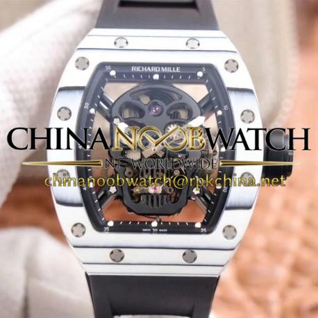 RM052-01 JBF White Forged Carbon Skeleton Dial Swiss Tourbillon