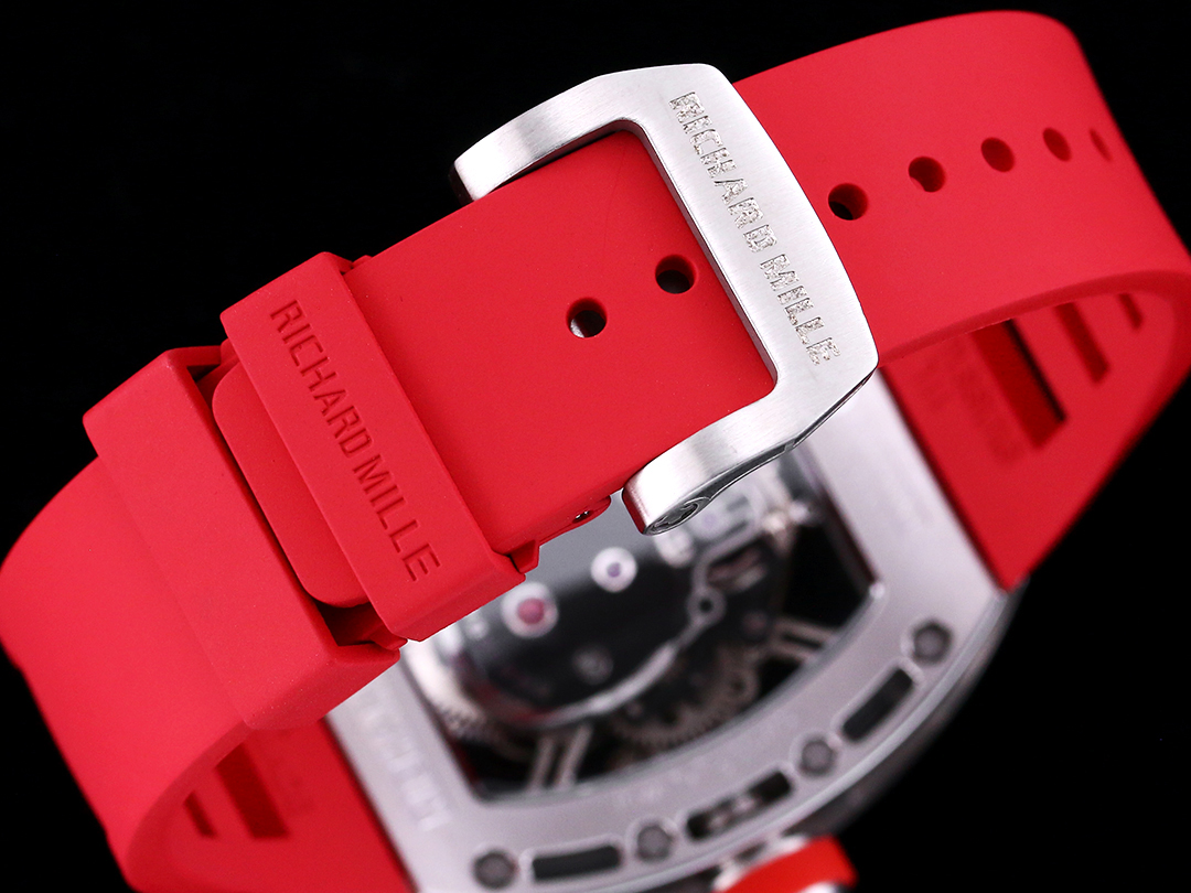 Best Swiss Replica RICHARD MILLE RM 52 Tourbillon Super Clone Watch – Skull Skeleton Dial, Red Strap