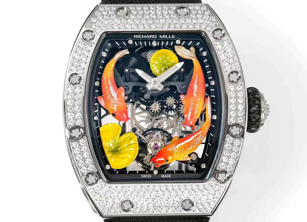Best Richard Mille RM S10 Koi Tourbillon Replica Watch – Swiss Movement
