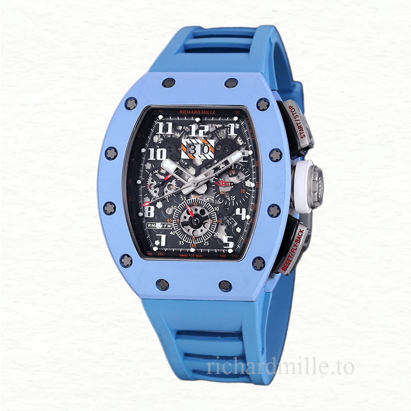 Richard Mille RM 011 Men Automatic Rubber Band Watch