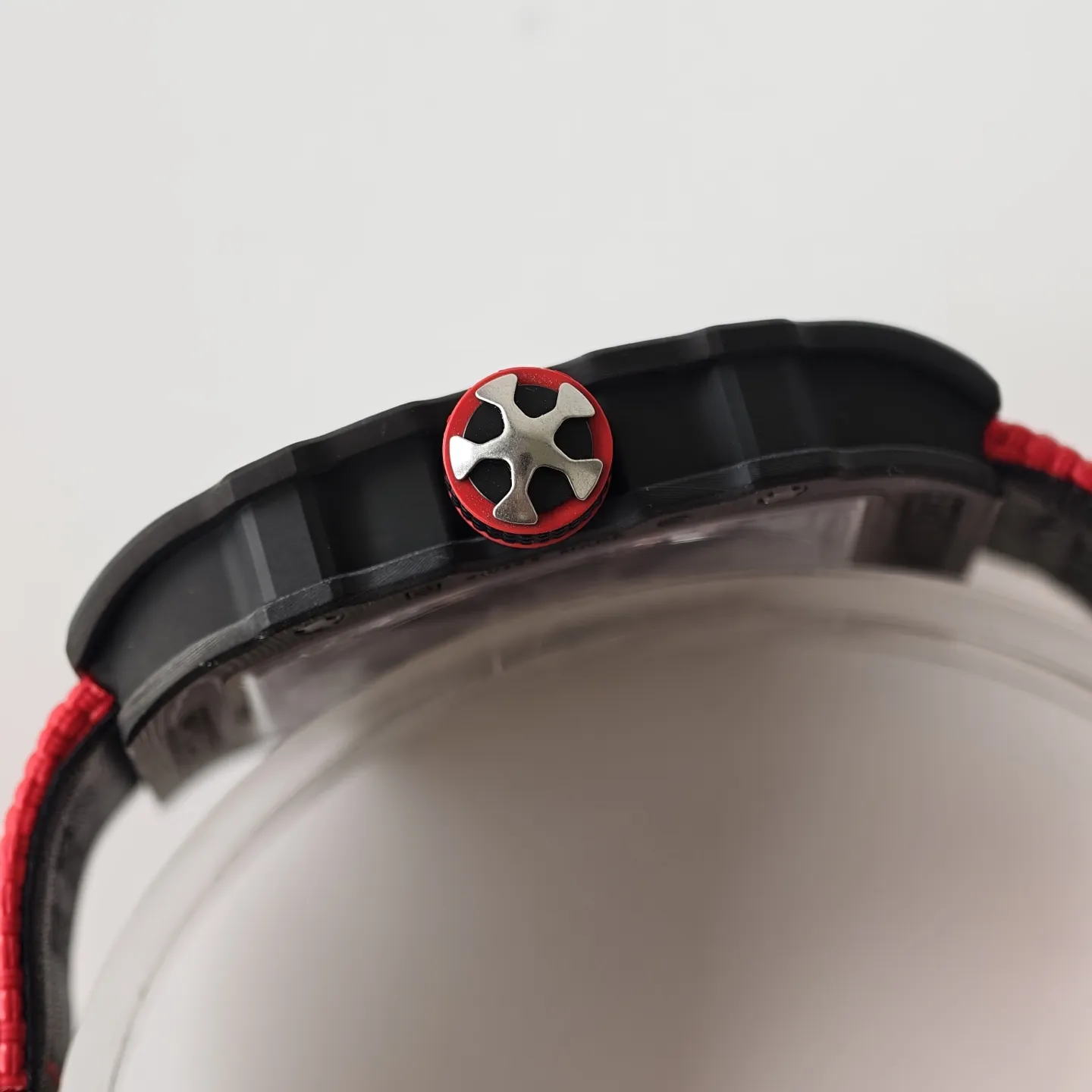 UMI Richard Mille RM 67-02 Extra Flat Italy Carbon TPT Skeleton Red Fabric Strap Replica Watch