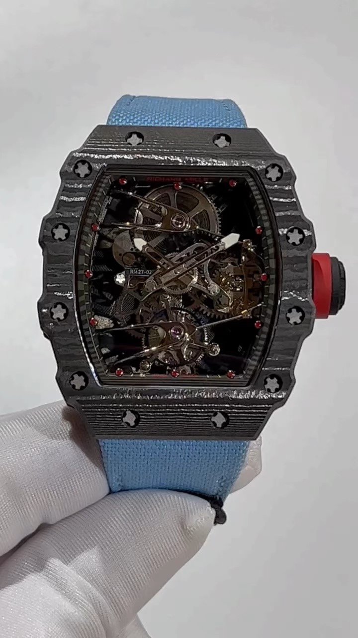 High-End Richard Mille RM 27-02 Replica | Swiss Tourbillon Movement | Best Carbon Fiber Skeleton Watch
