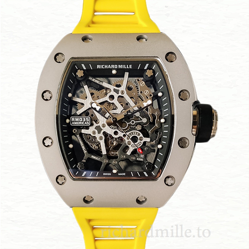 Richard Mille RM35 Men Mechanical Watch Rubber Band