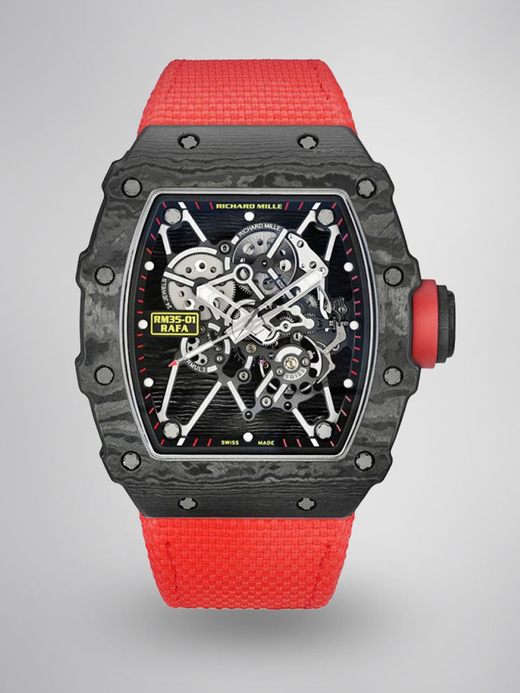 Richard Mille RM 35-01 Rafael Nadal Super Clone NTPT Carbon Skeleton Dial 42mm Replica