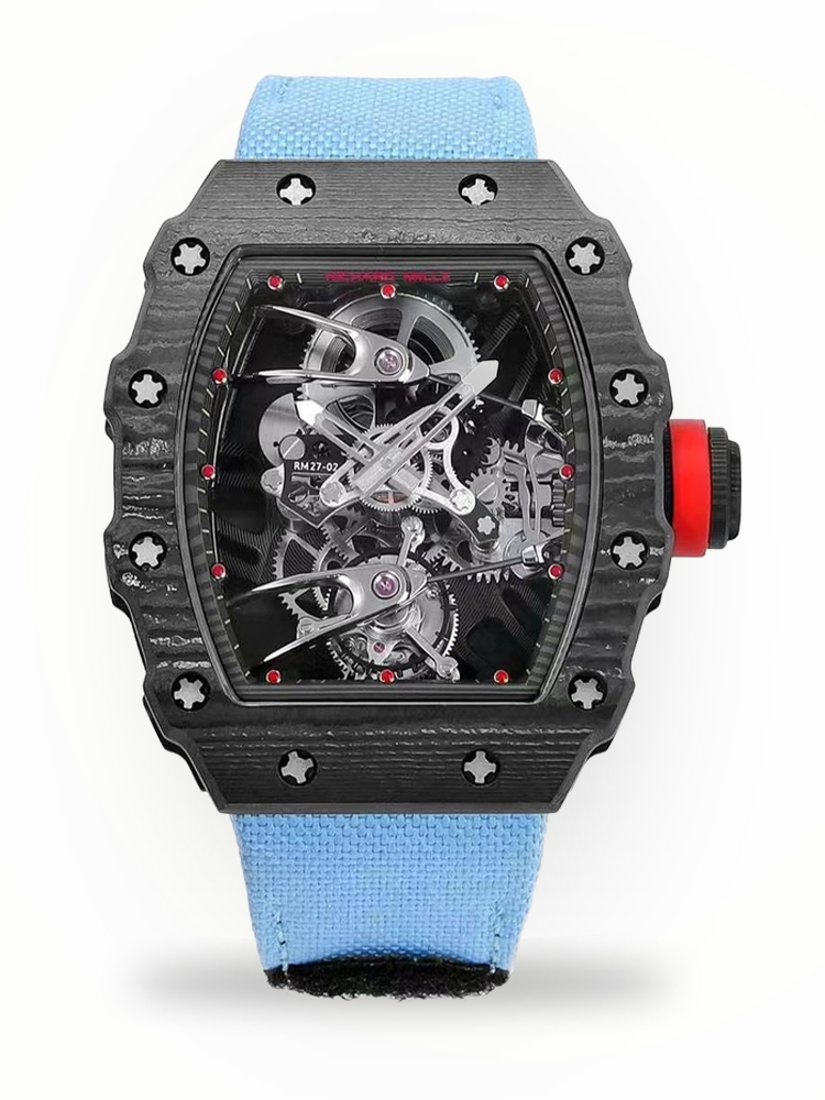 High-End Richard Mille RM 27-02 Replica | Swiss Tourbillon Movement | Best Carbon Fiber Skeleton Watch