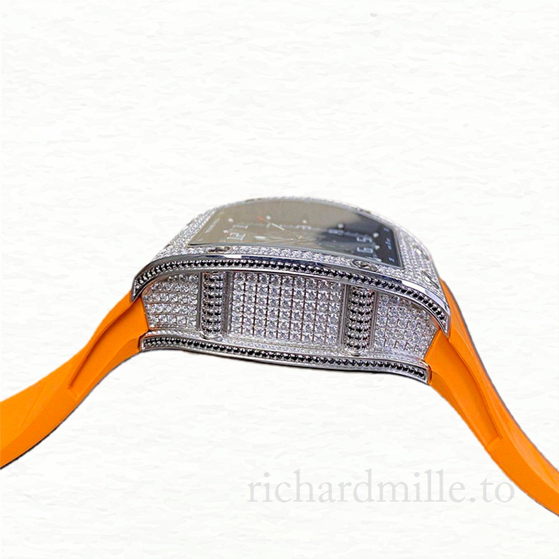 Richard Mille RM010 Mechanical Men Rubber Band Diamond Bezel