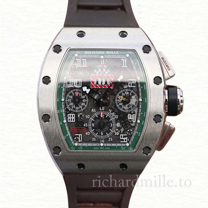 Richard Mille RM011 Men Automatic Transparent Dial Stainless Steel
