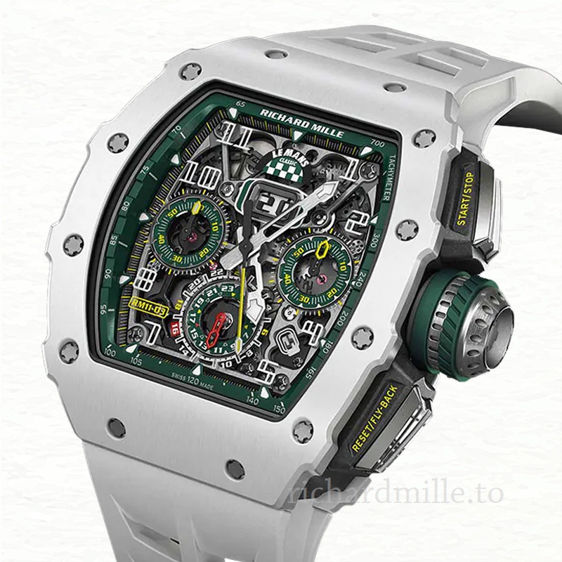 Richard Mille RM 11-03 Transparent Dial Men’s Rubber Band Silver