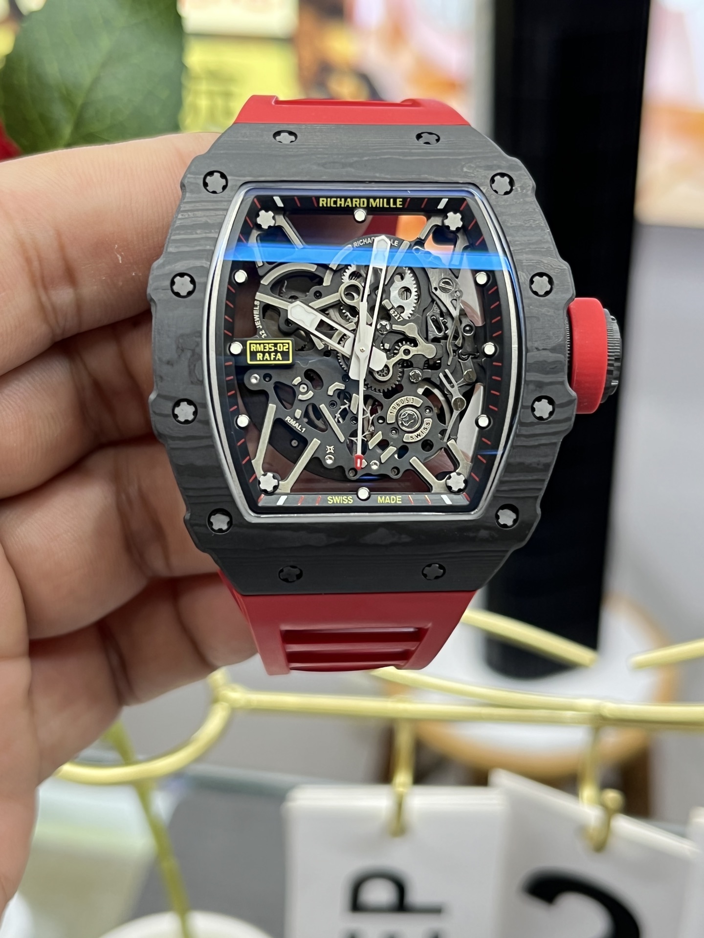 Richard Mille RM35-02 Carbon Fiber Swiss Replica Automatic Mechanical Watch