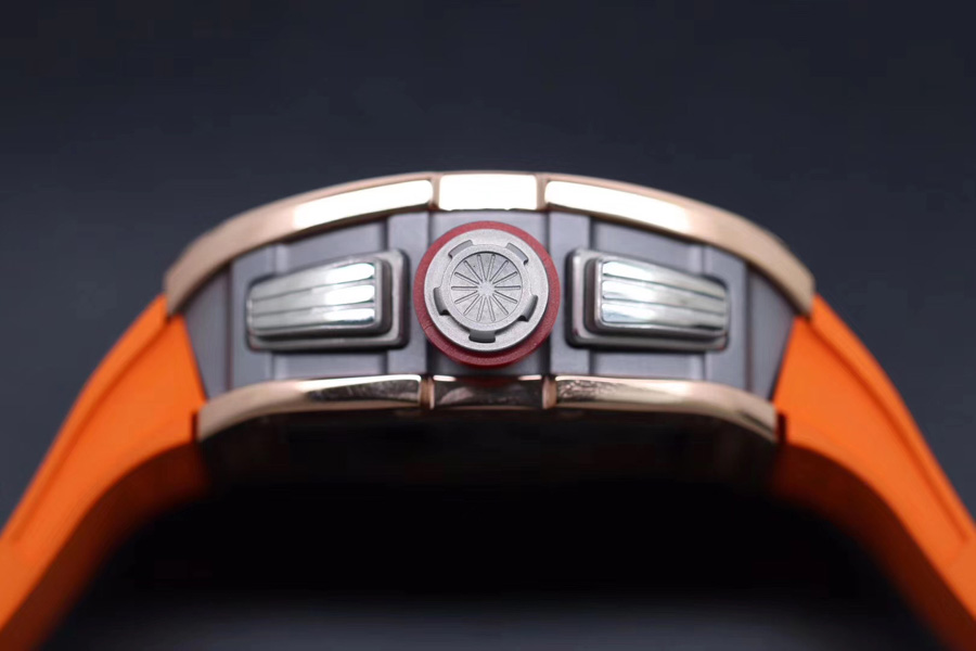 Richard Mille Replica RM 011 Orange Strap Through Bottom