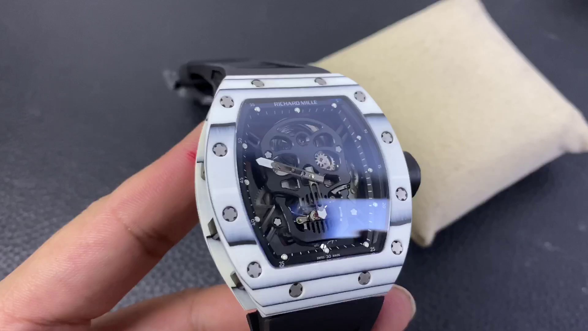 Luxury Richard Mille RM 52-01 Replica Tourbillon Watch – Bold Skull Design, Swiss Precision & Ultimate Craftsmanship