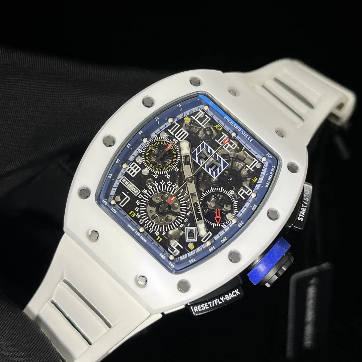 Replica Richard Mille RM 11-02 White Ceramic 7750 Movement Chronograph Super Clone