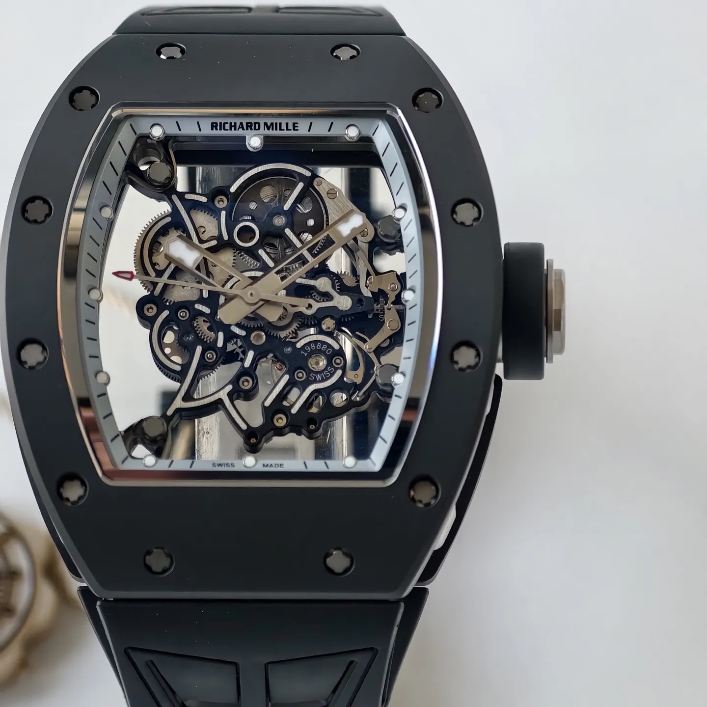 UMI Richard Mille RM055 Bubba Watson Replica RMUL2 Skeleton Dial Black Ceramic Titanium Luxury Watch