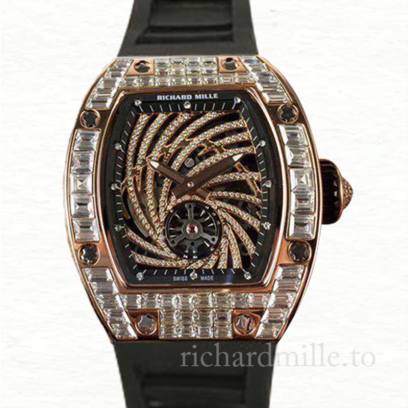 Richard Mille RM51-02 Ladies Mechanical Transparent Dial Rubber Band