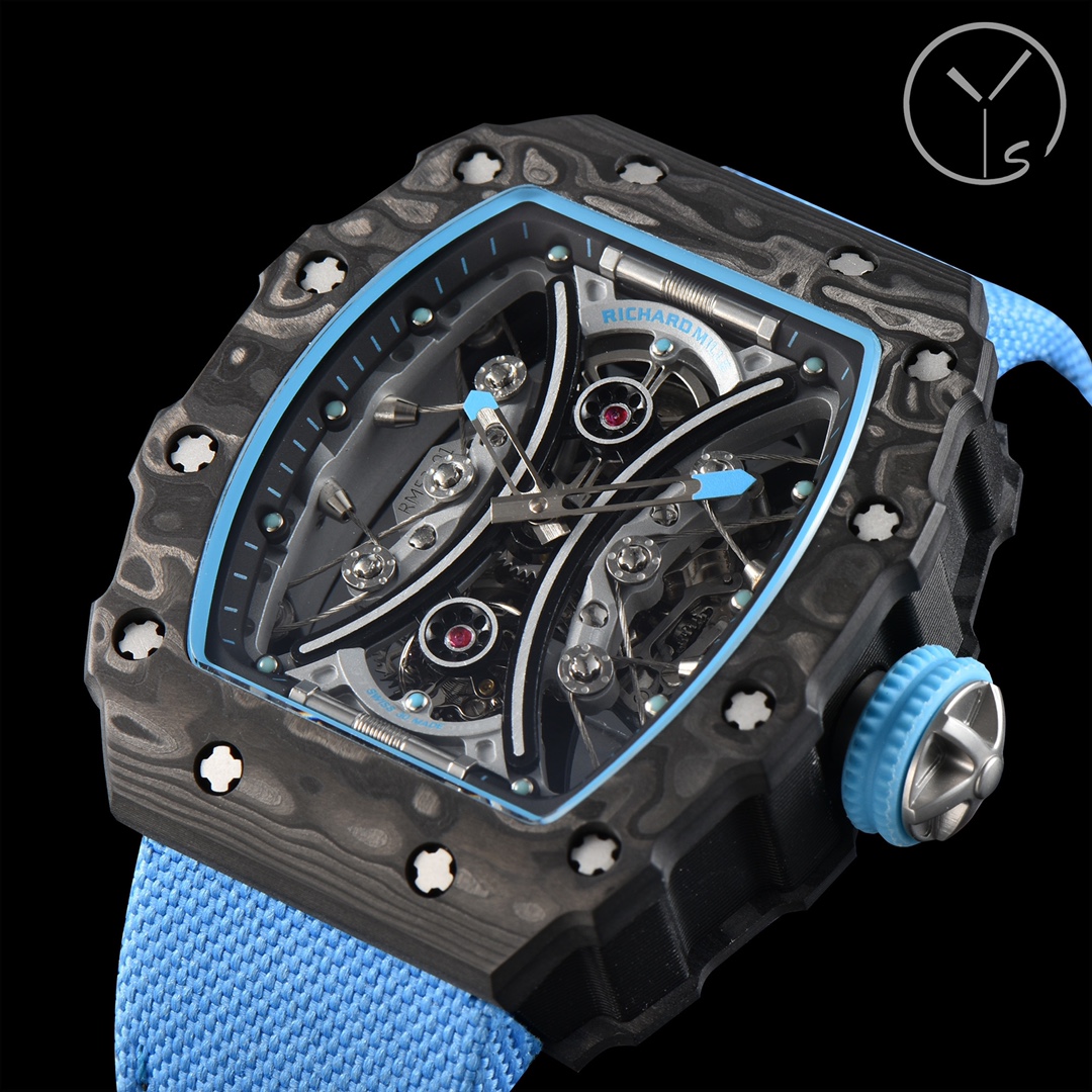 Richard Mille RM53-01 Tourbillon Replica Men's Watch Carbon Fiber Case