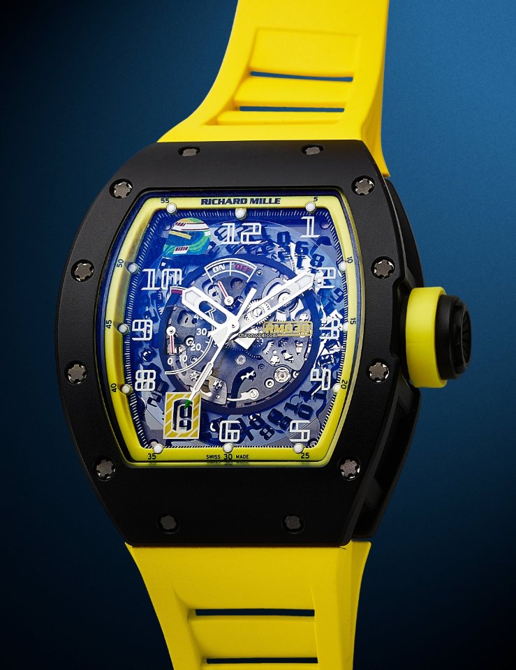 Richard Mille RM30 Grand Prix Brazil Carbon Limited Edition to 30 Pieces on Yellow Skeleton RM030 RM-030
