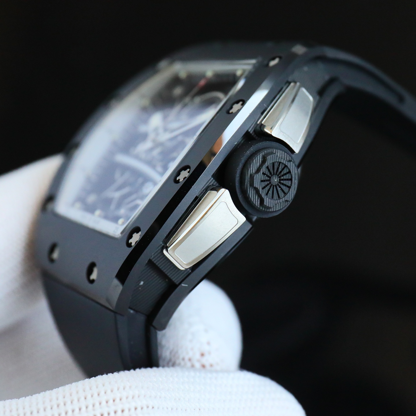 Swiss Richard Mille RM 61-01 Replica Yohan Blake Black Ceramic Skeleton Watch For Men