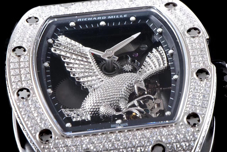 Richard Mille Replica RM 023 White Strap Hollow Dial