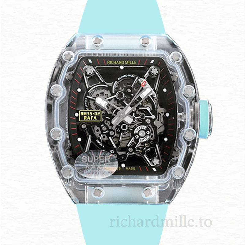 Richard Mille RM35-02 Men Automatic Rubber Band Watch