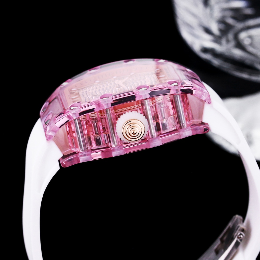 Elegant Richard Mille RM 07-02 Replica Pink Lady Sapphire Diamond Watch – Swiss Movement