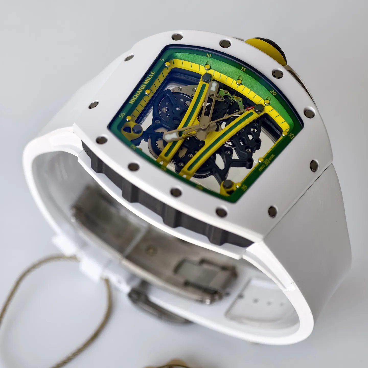 UMI Replica Richard Mille RM 61-01 Yohan Blake White Ceramic RMUL2 Movement