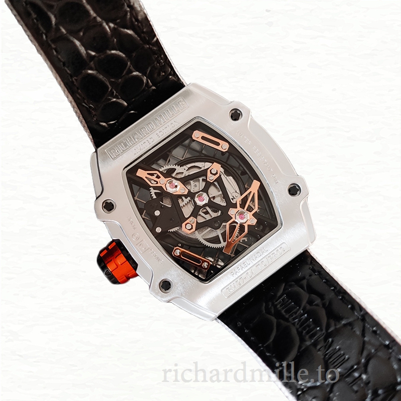 Richard Mille RM27-04 Men Mechanical Transparent Dial Nylon Strap Stainless Steel