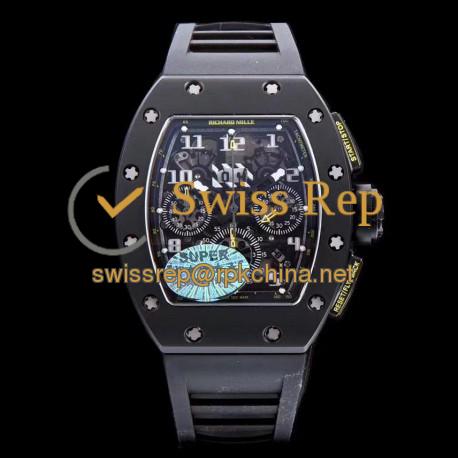 RM011-FM KVF White Ceramic Black Dial 7750