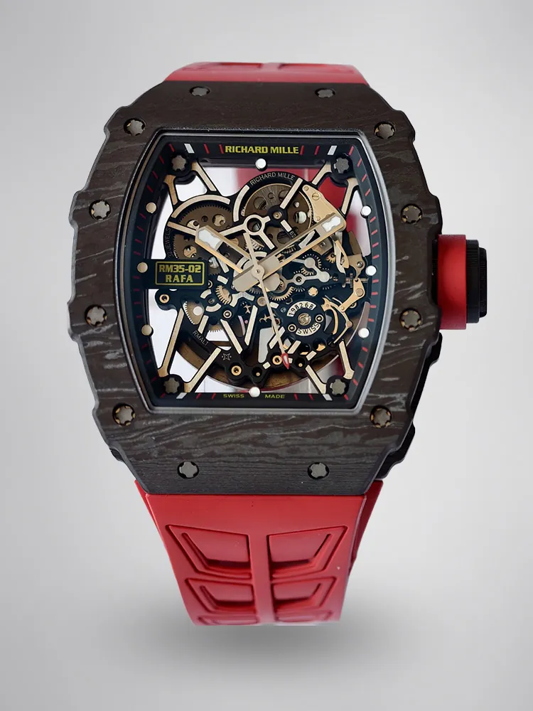 UMI Super Clone Richard Mille RM 35-02 “Free Sprung” Rafael Nadal NTPT Carbon Automatic Watch