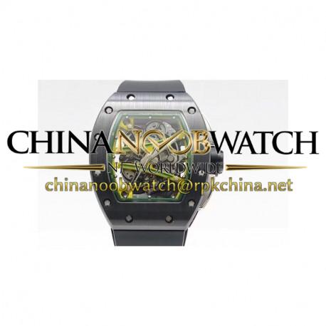 RM59-01M Black Ceramic Green Skeleton Dial M8215