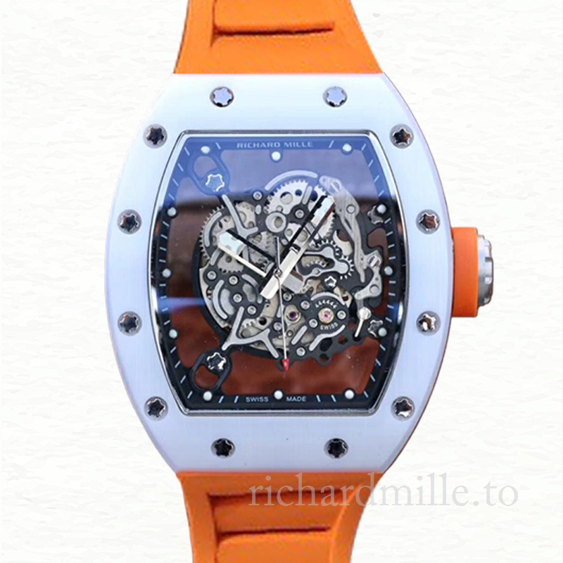 Richard Mille RM055 Men Mechanical Watch Ceramics Bezel