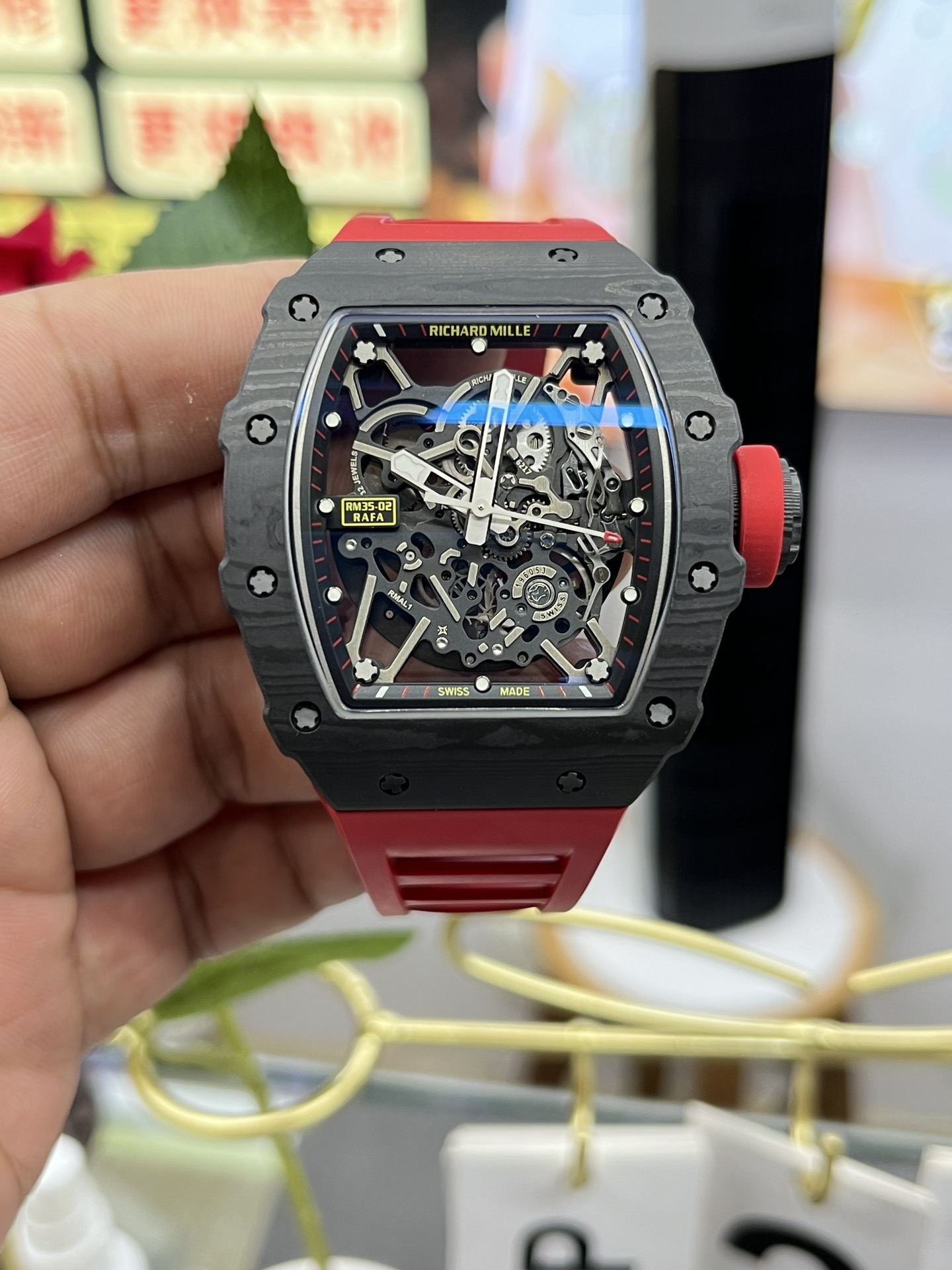 Richard Mille RM35-02 Carbon Fiber Swiss Replica Automatic Mechanical Watch