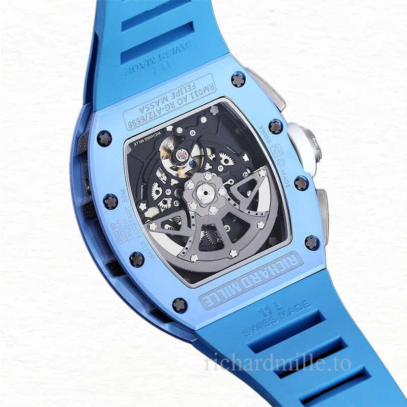 Richard Mille RM 011 Men Automatic Rubber Band Watch