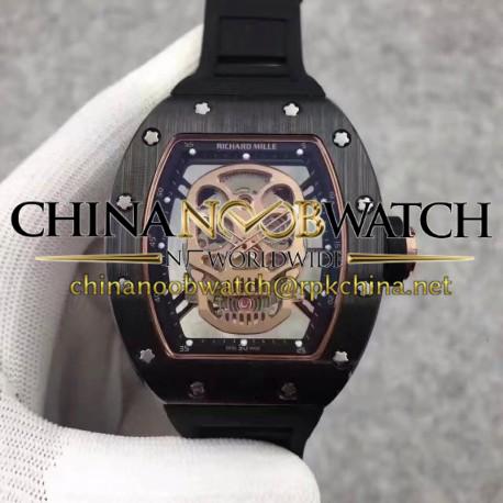 RM052 KVF Black Ceramic Gold Skull Dial M6T51
