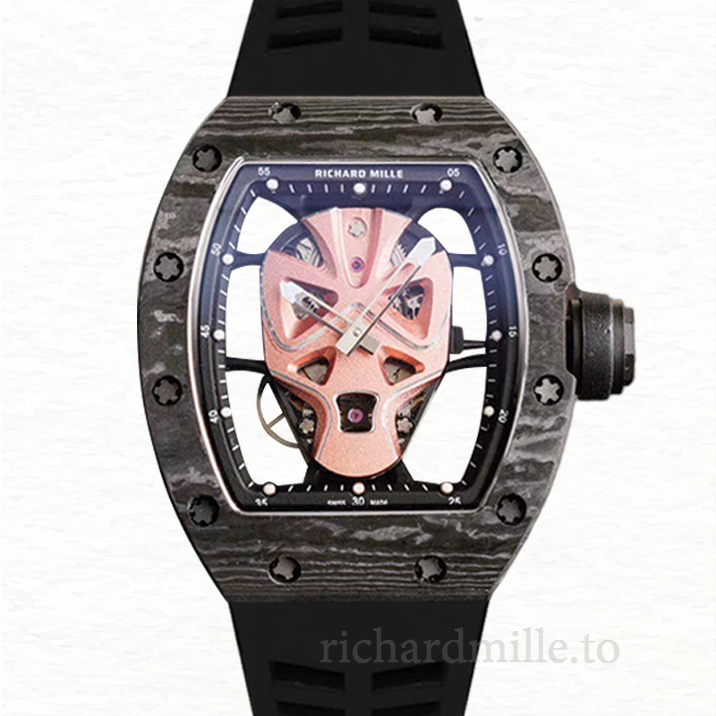 Richard Mille RM52-06 Automatic Men Hero Dial Dot Rubber Band